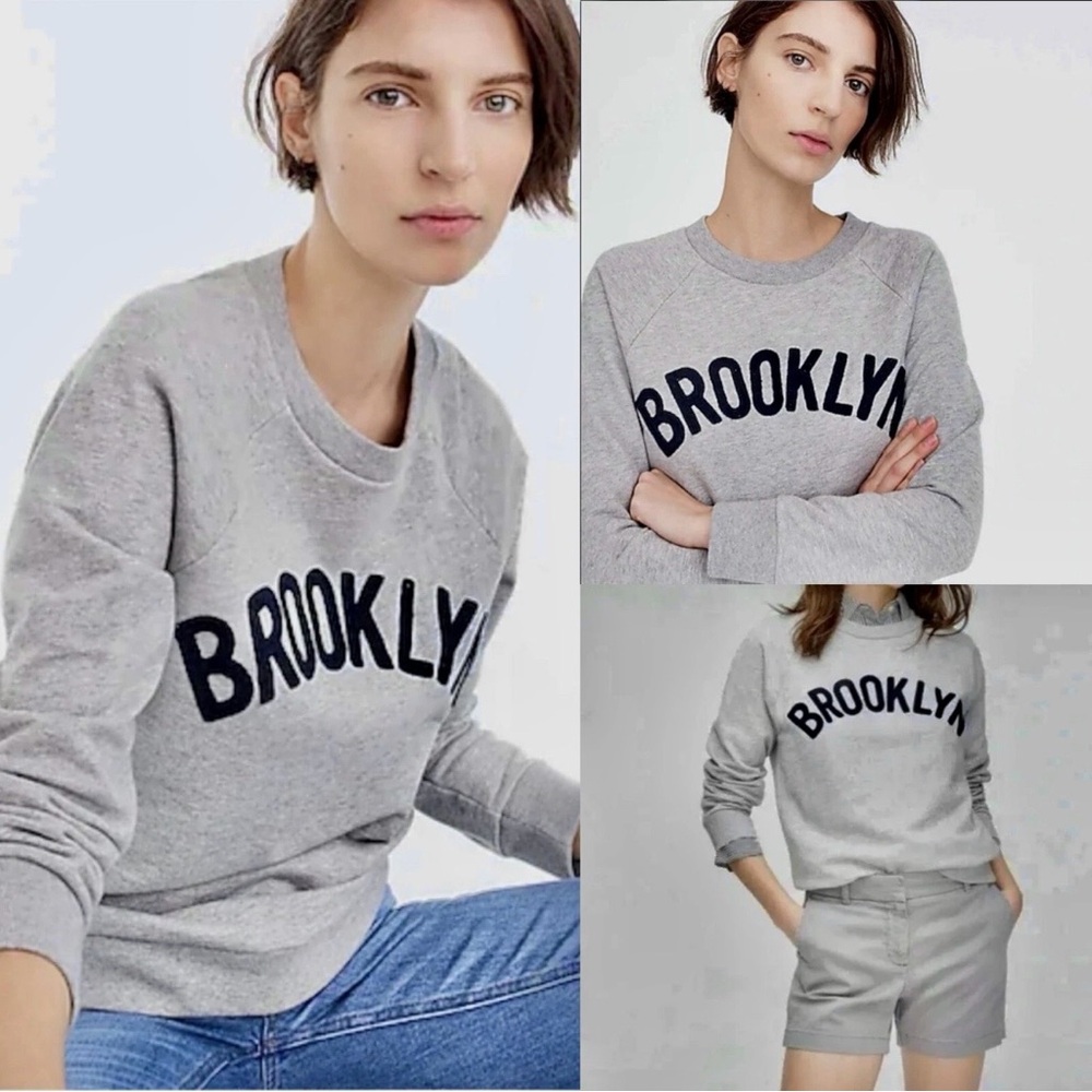 Brooklyn Graphic Crewneck Sweatshirt - Gray